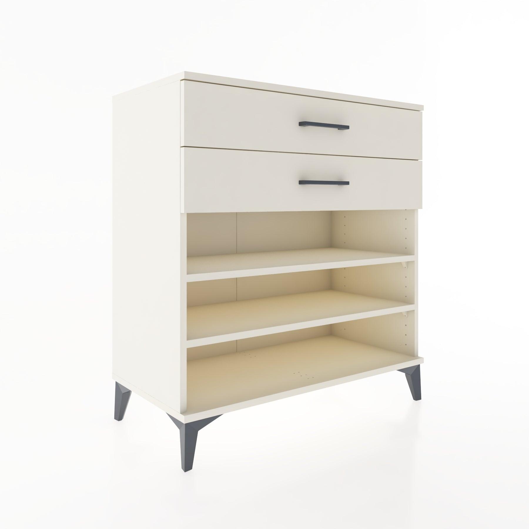 Woodntry Modüler Şifonyer Aytaşı 88x44x84 cm Çekmeceli ve Raflı CR13-1