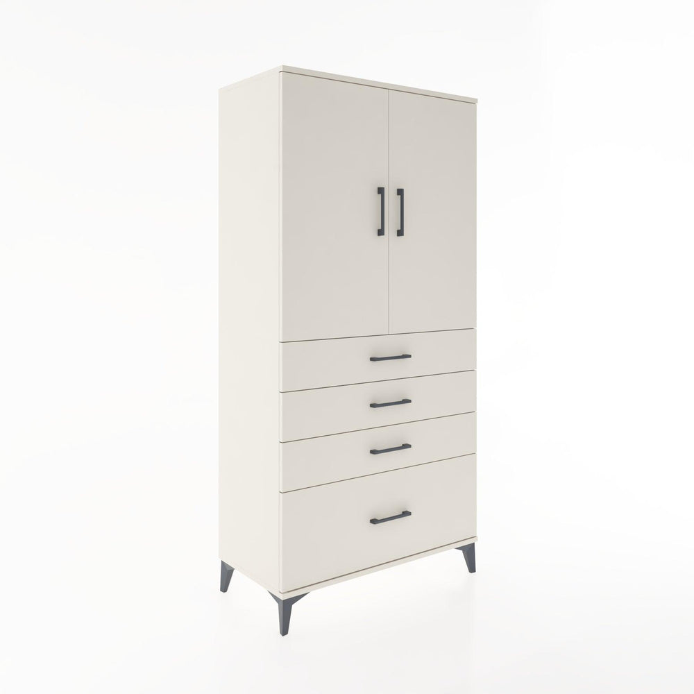 Woodntry Modüler Dolap Aytaşı 88x44x170 cm Kapaklı ve Çekmeceli KC13-1