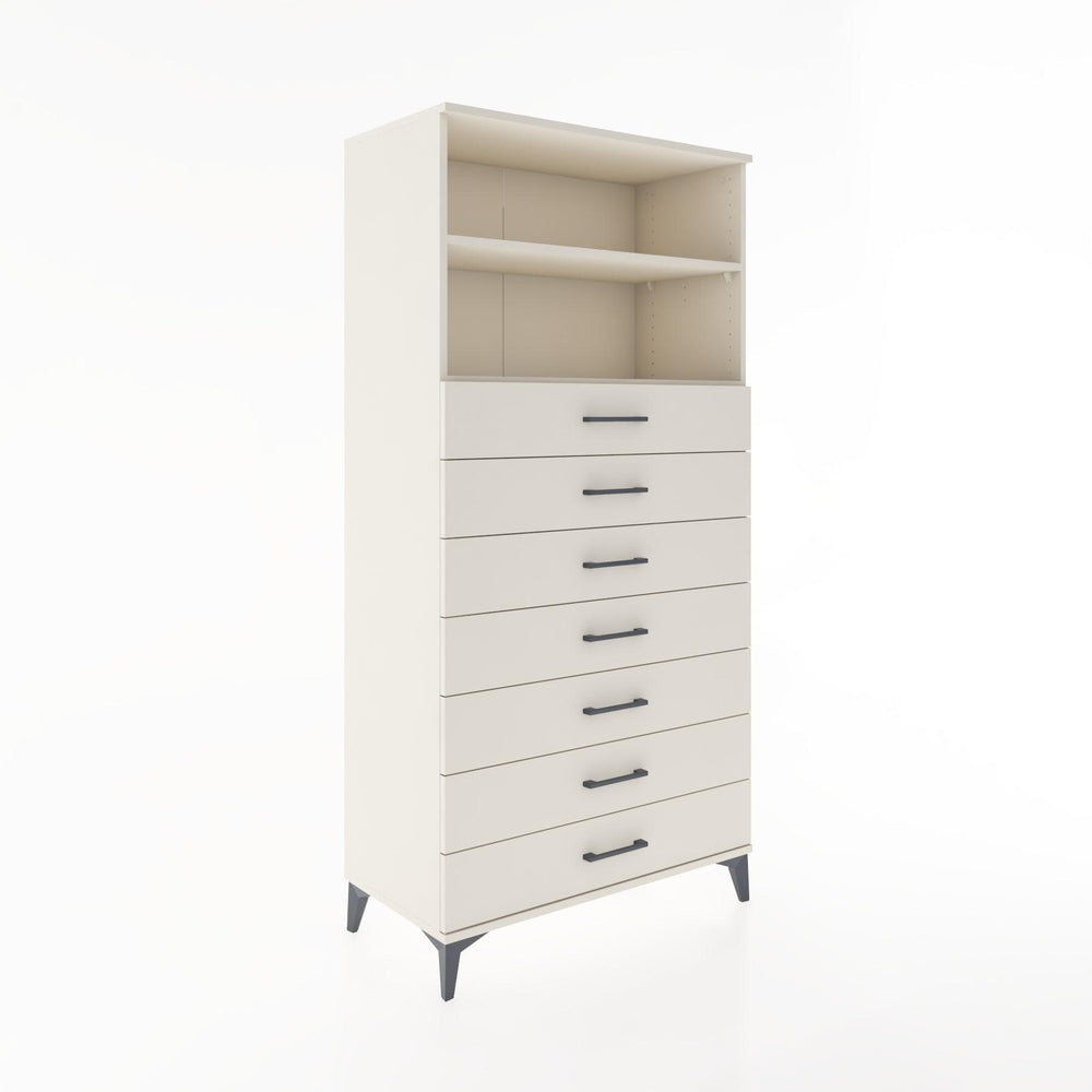 Woodntry Modular Cabinet Moonstone 88x44x170 cm with Drawers and Shelves CR33-1