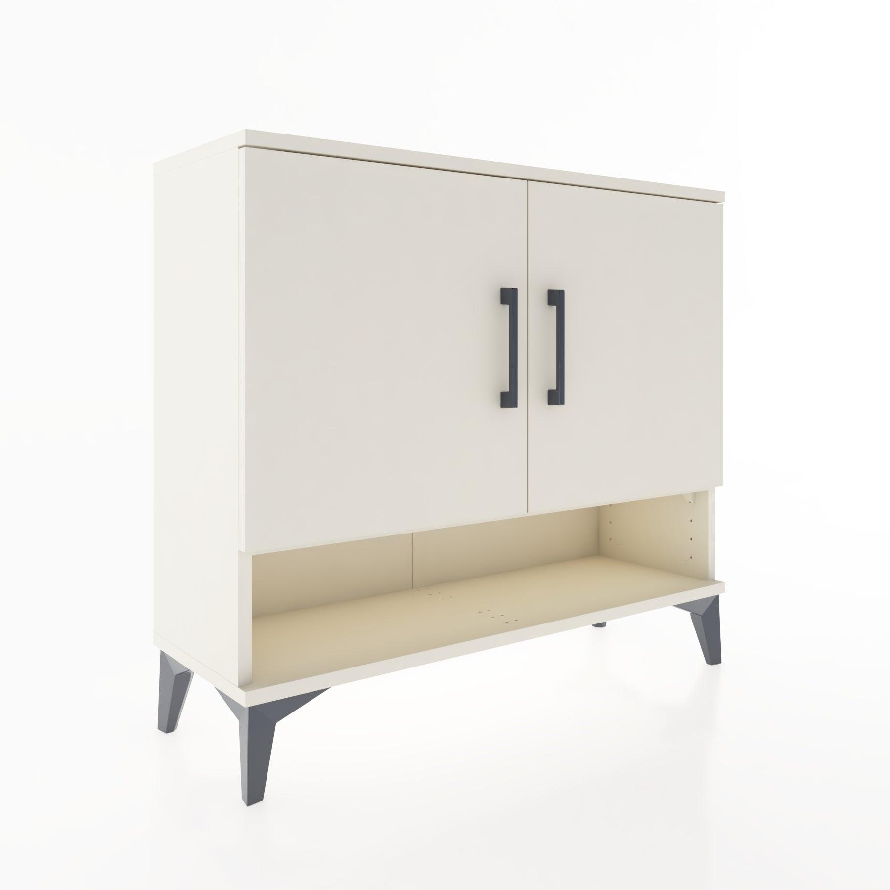 Woodntry Modüler Şifonyer İki Kapak ve Raflı V1 88x30x68 cm Aytaşı - Woodntry