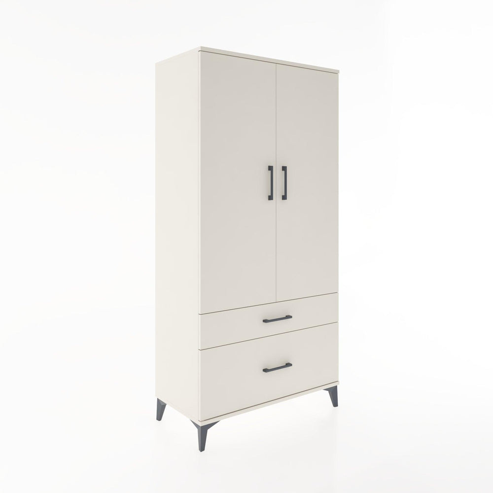 Woodntry Modular Cabinet Moonstone 88x44x170 cm with Doors and Drawers KC15-1