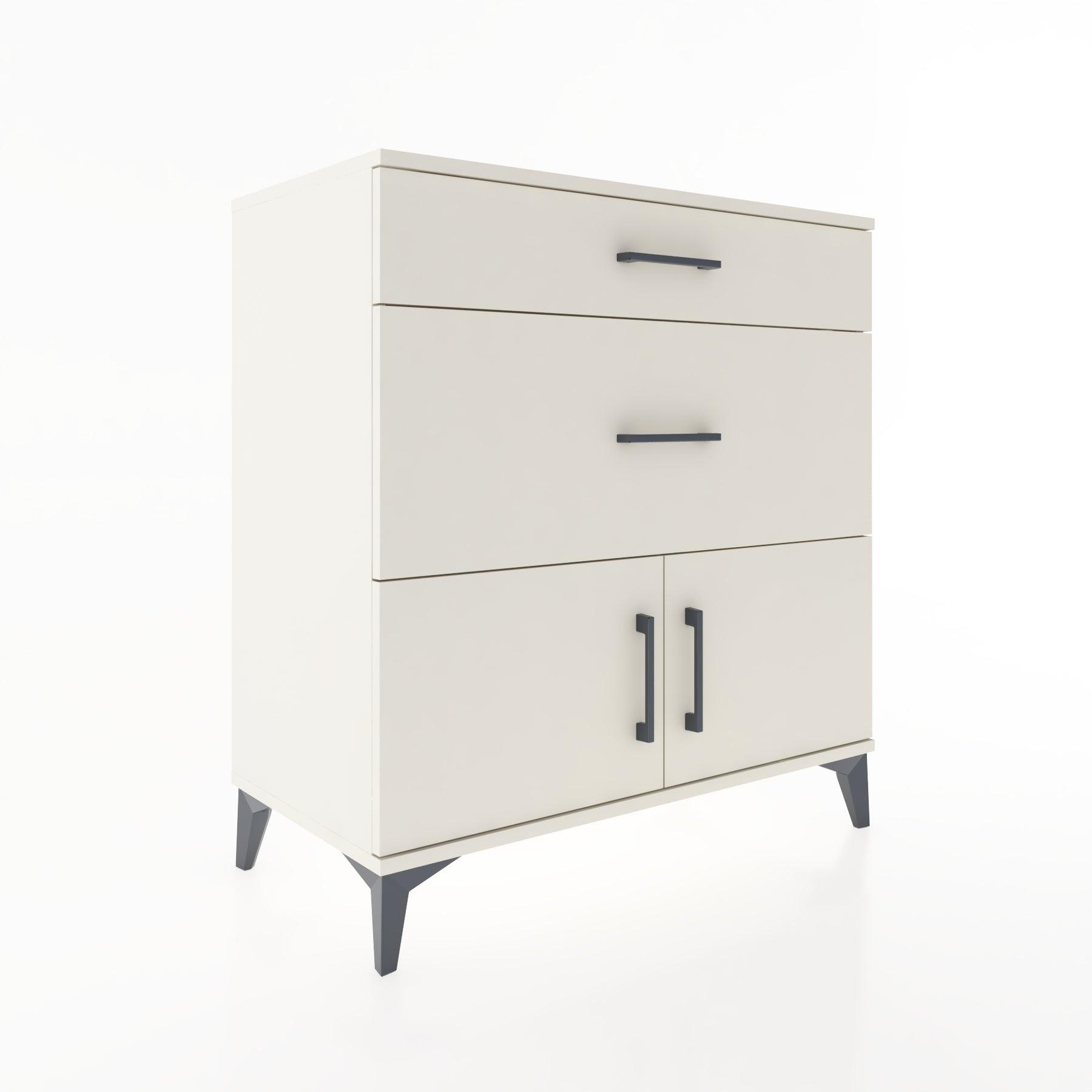 Woodntry Modular Dresser Moonstone 88x44x84 cm with Cover and Drawer KC116-1