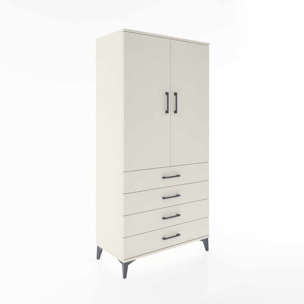 Woodntry Modular Cabinet Moonstone 88x44x170 cm with Doors and Drawers KC27-1