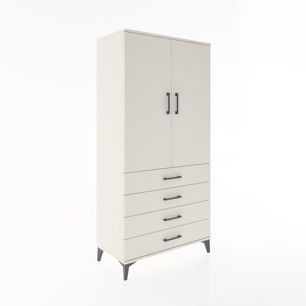 Woodntry Modular Cabinet Moonstone 88x44x170 cm with Doors and Drawers KC5-1