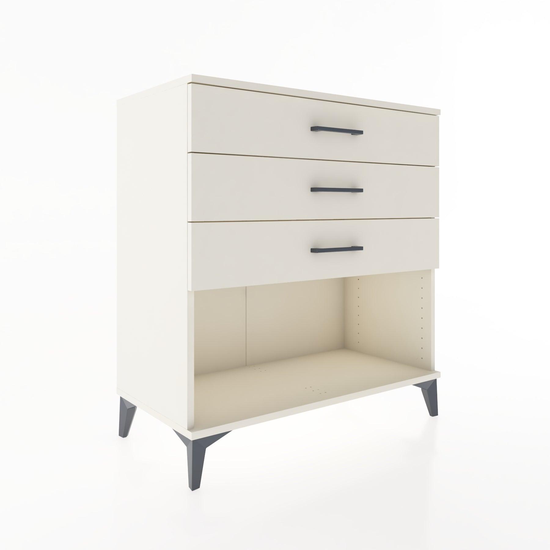 Woodntry Modüler Şifonyer Aytaşı 88x44x84 cm Çekmeceli ve Raflı CR11-1
