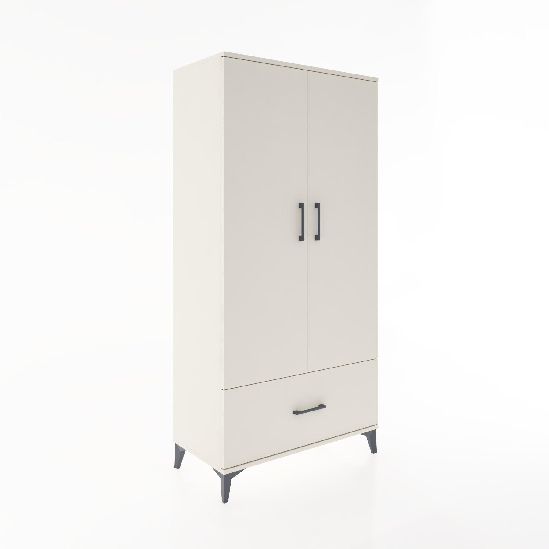 Woodntry Modular Cabinet Moonstone 88x44x170 cm with Doors and Drawers KC16-1