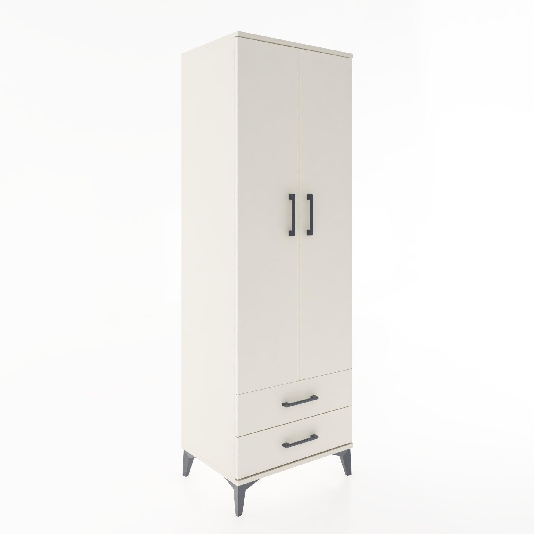 Woodntry Modular Cabinet Moonstone 60x44x170 cm with Doors and Drawers KC29-1
