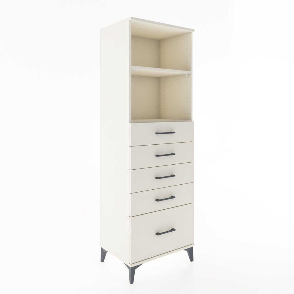 Woodntry Modular Cabinet Moonstone 60x44x170 cm with Drawers and Shelves CR40-1