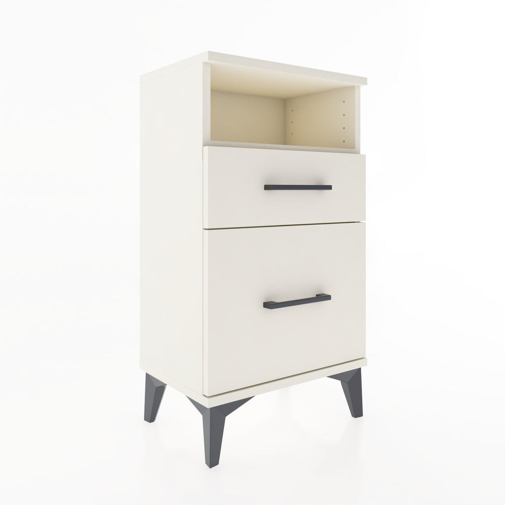 Woodntry Modüler Komodin 2 Çekmece ve Raflı V3 44x30x68 cm Aytaşı - Woodntry