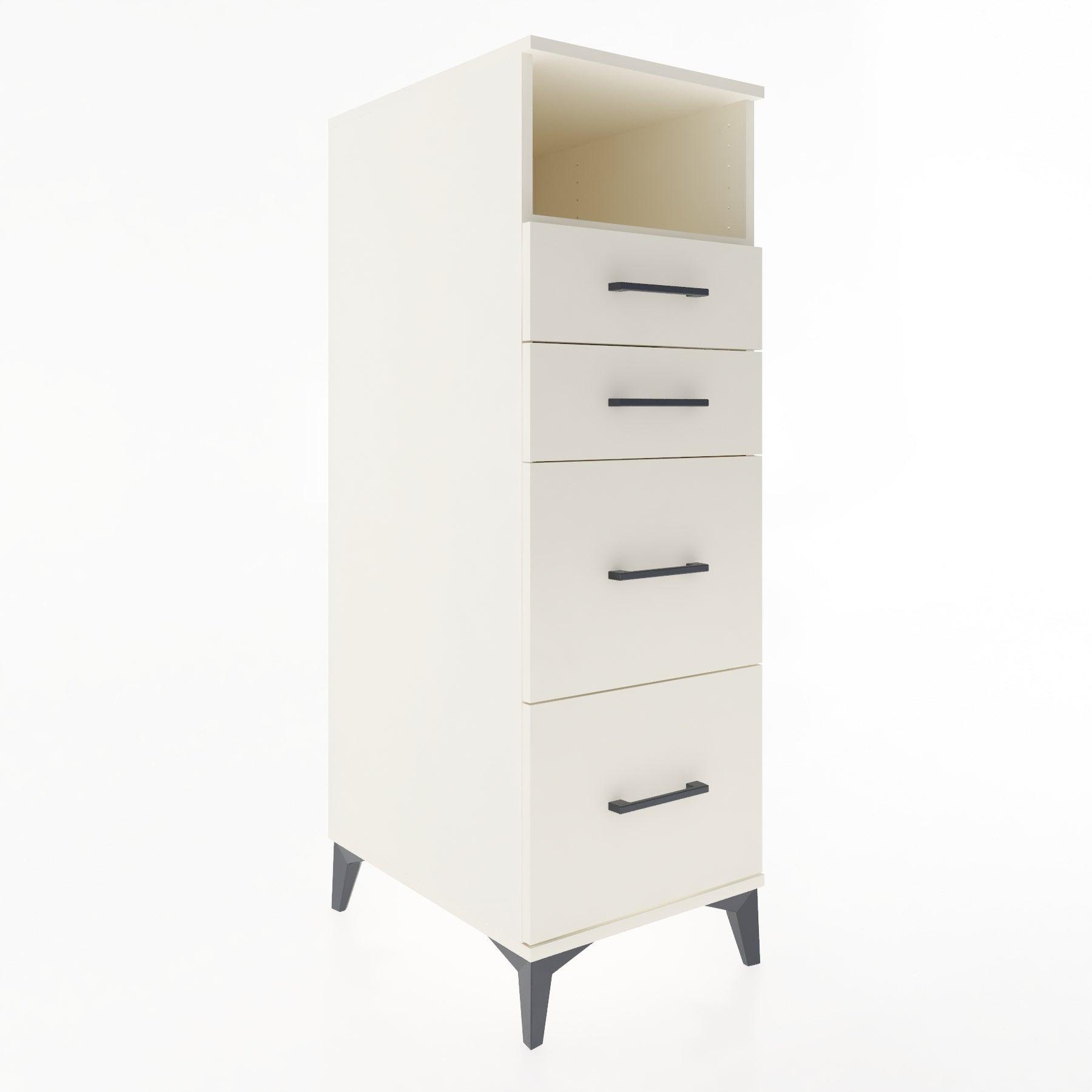 Woodntry Modular Cabinet Moonstone 44x30x122 cm with Drawers and Shelves CR101-1