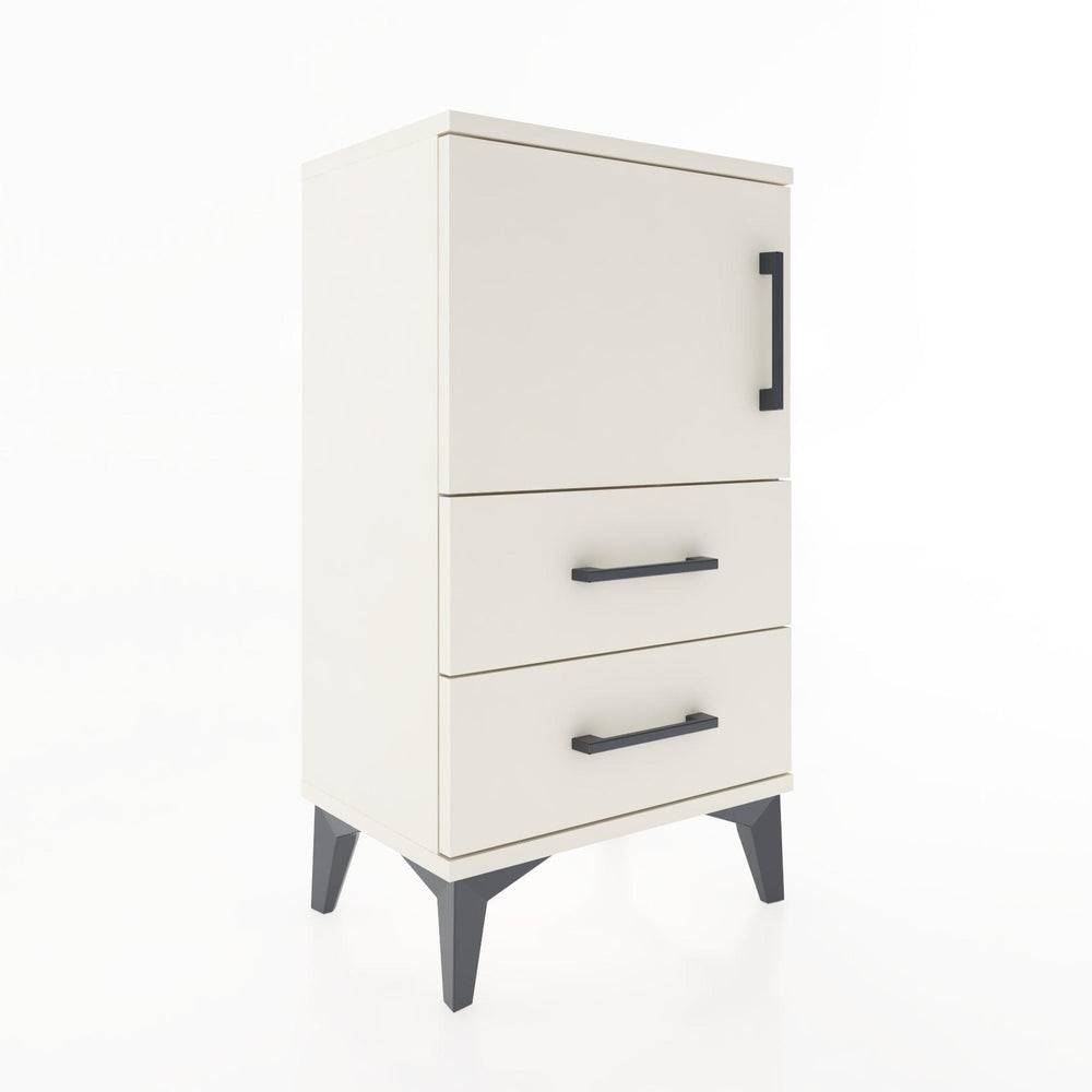 Woodntry Modüler Komodin Kapaklı 2 Çekmeceli 44x30x68 cm Aytaşı - Woodntry