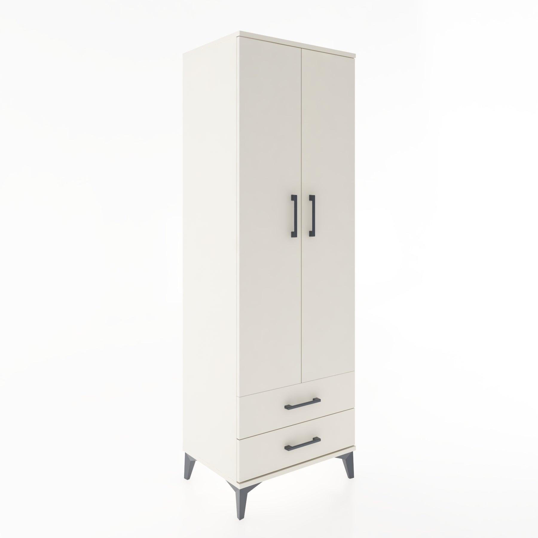 Woodntry Modular Cabinet Moonstone 60x44x170 cm with Doors and Drawers KC7-1