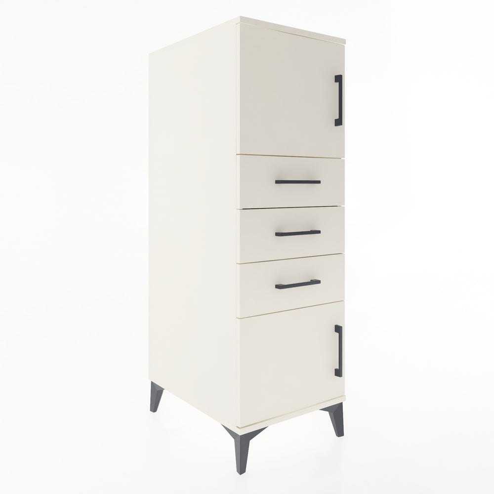 Woodntry Modular Cabinet Moonstone 44x59x122 cm with Doors and Drawers KC51-1