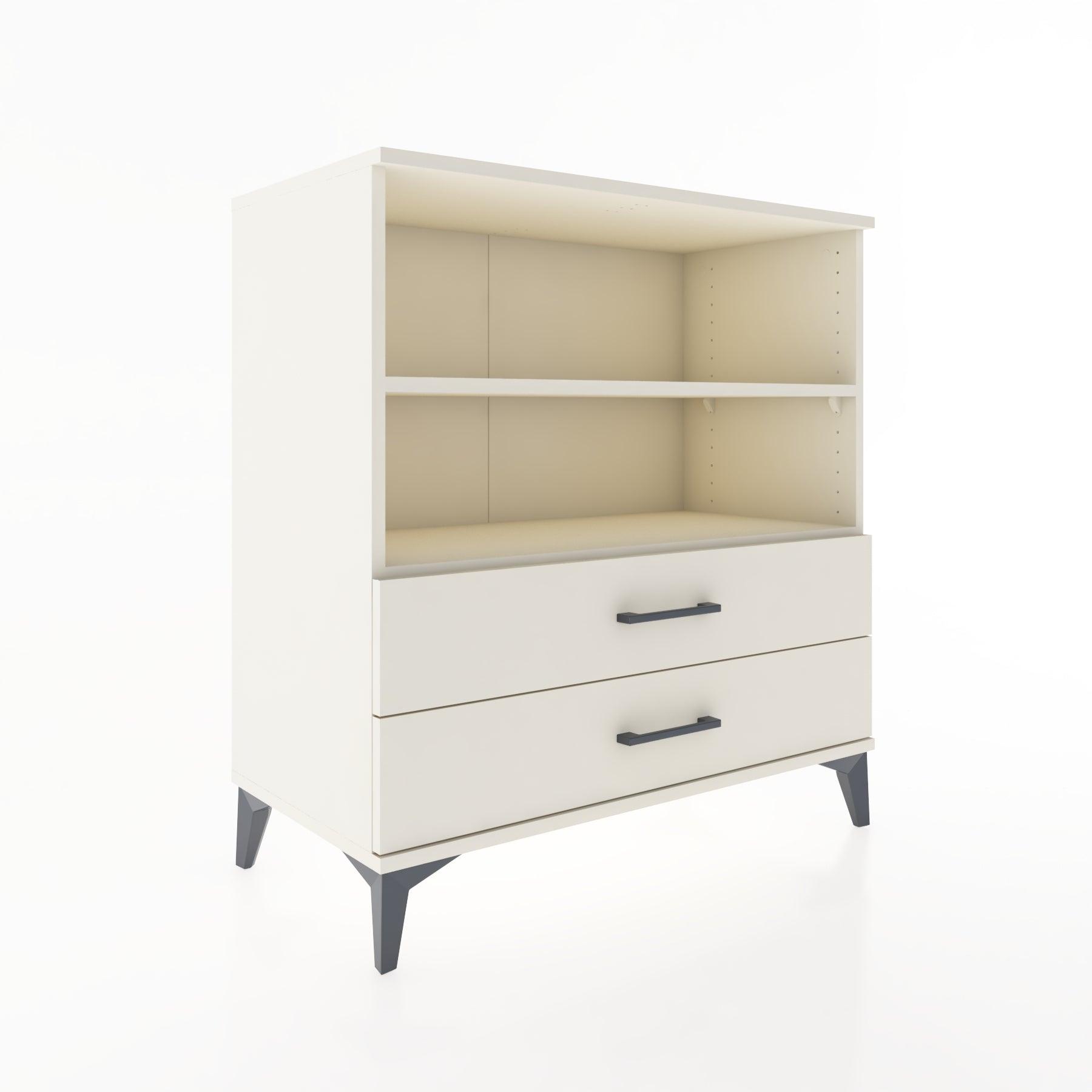 Woodntry Modüler Şifonyer Aytaşı 88x44x84 cm Çekmeceli ve Raflı CR16-1