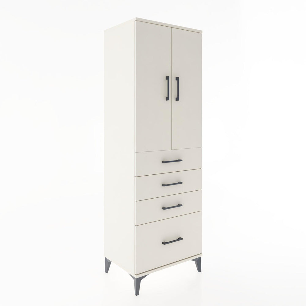 Woodntry Modular Cabinet Moonstone 60x44x170 cm with Doors and Drawers KC13-1