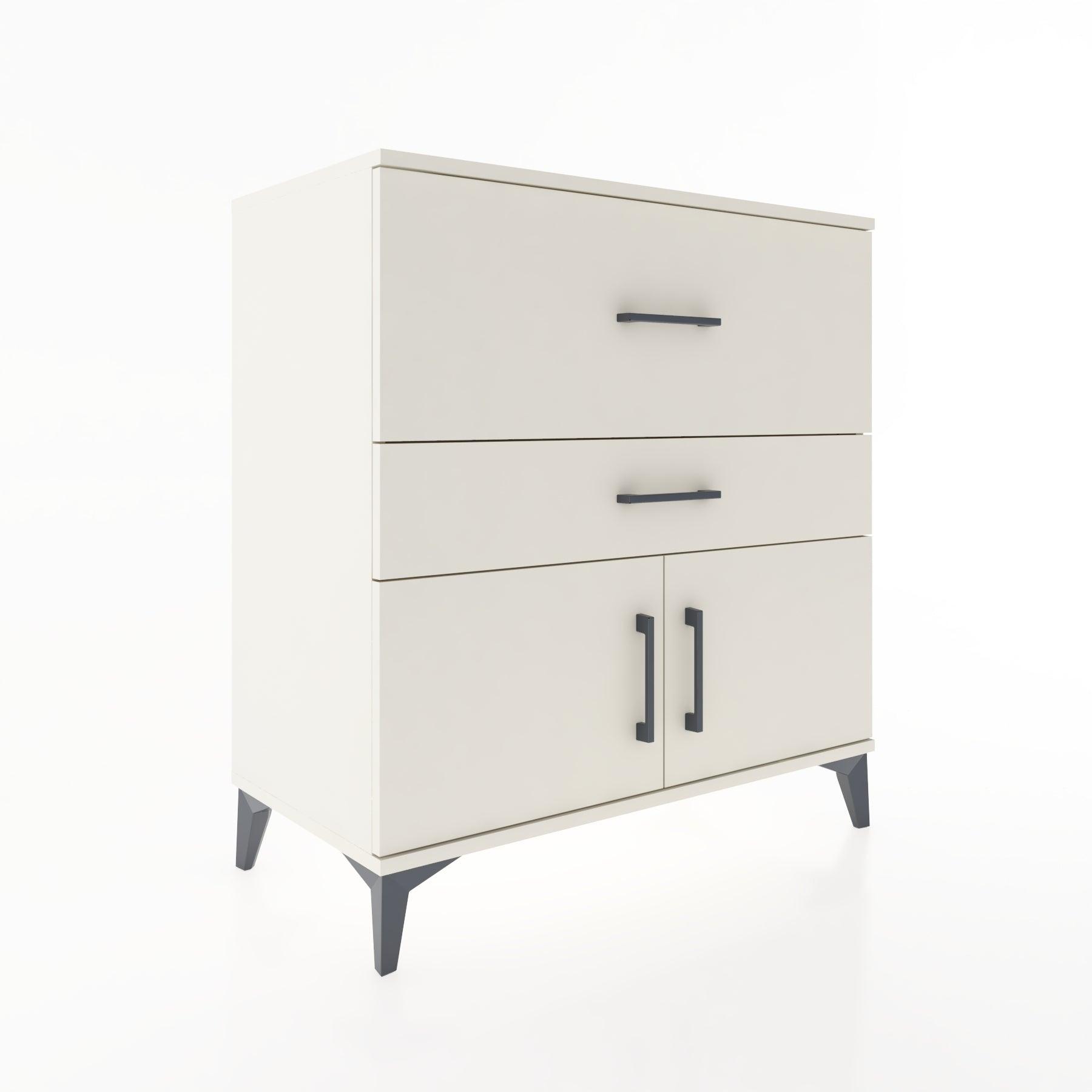 Woodntry Modular Dresser Moonstone 88x44x84 cm with Cover and Drawer KC106-1