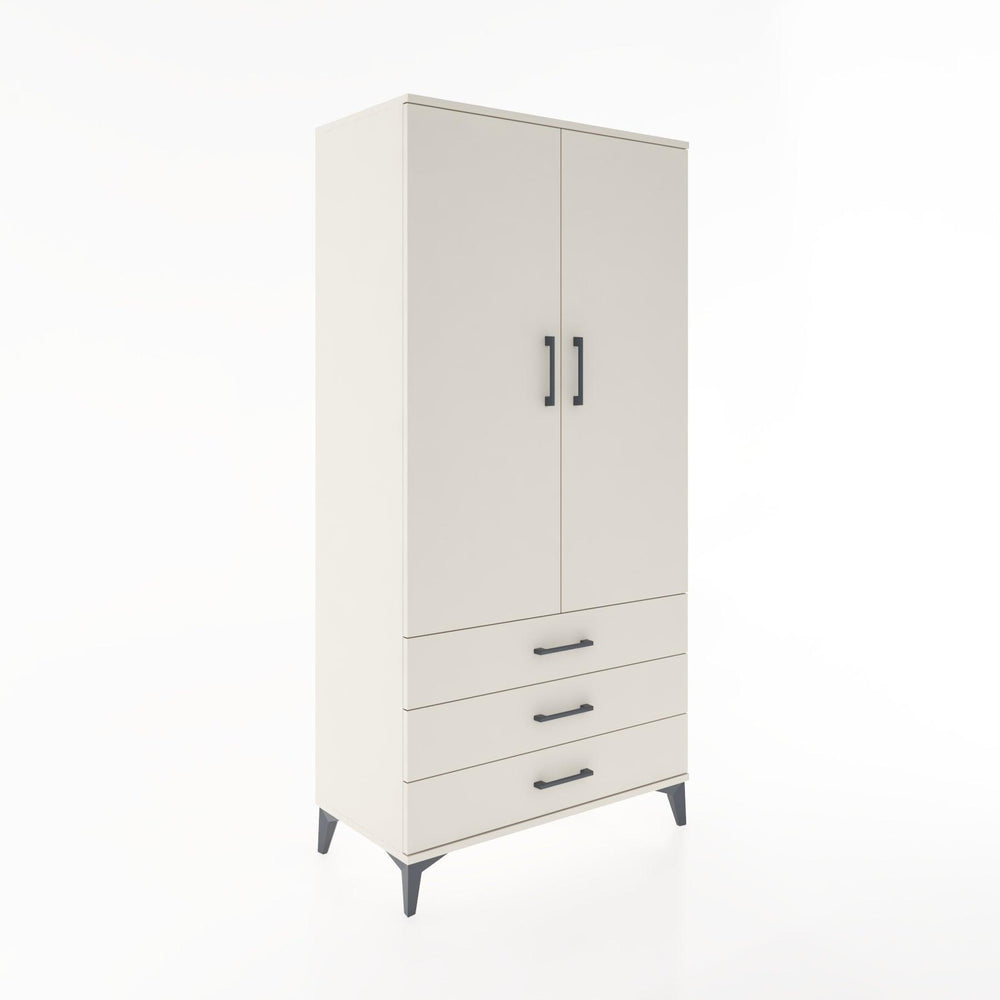 Woodntry Modular Cabinet Moonstone 88x44x170 cm with Doors and Drawers KC6-1
