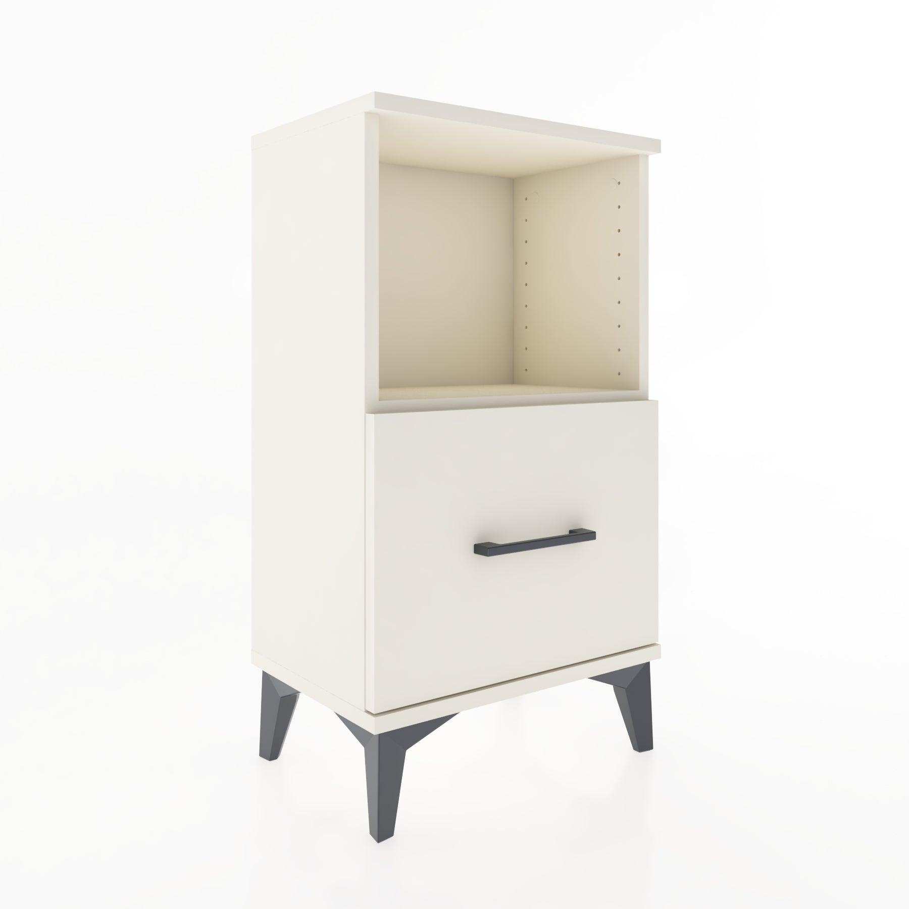 Woodntry Modüler Komodin Tek Çekmece ve Raflı V2 44x30x68 cm Aytaşı - Woodntry