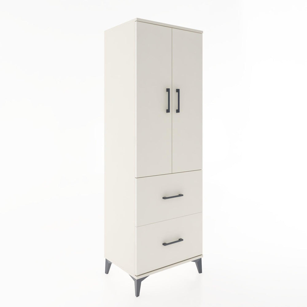 Woodntry Modular Cabinet Moonstone 60x44x170 cm with Doors and Drawers KC21-1