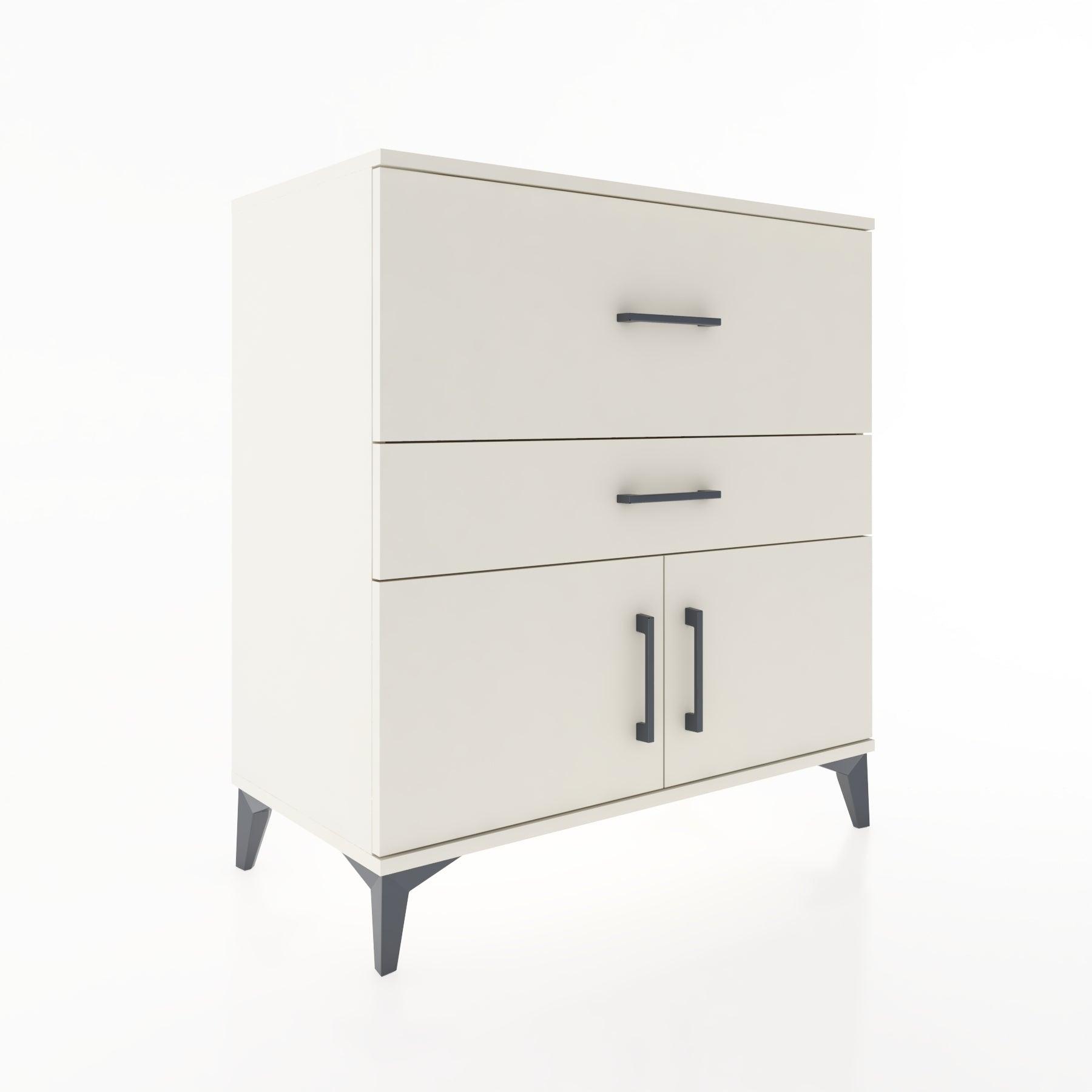 Woodntry Modular Dresser Moonstone 88x44x84 cm with Cover and Drawer KC105-1
