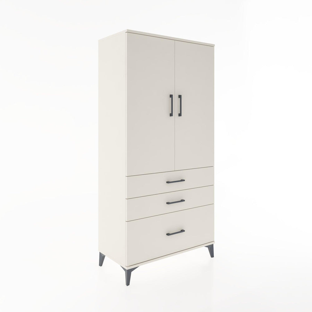 Woodntry Modular Cabinet Moonstone 88x44x170 cm with Doors and Drawers KC14-1