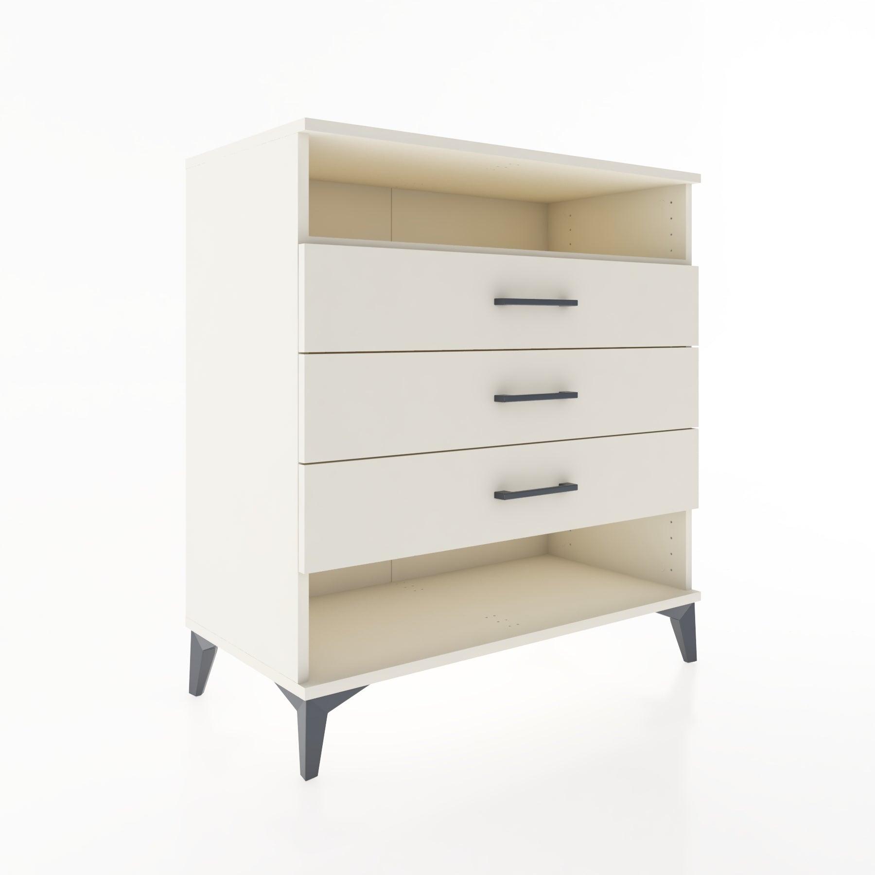 Woodntry Modüler Şifonyer Aytaşı 88x44x84 cm Çekmeceli ve Raflı CR20-1