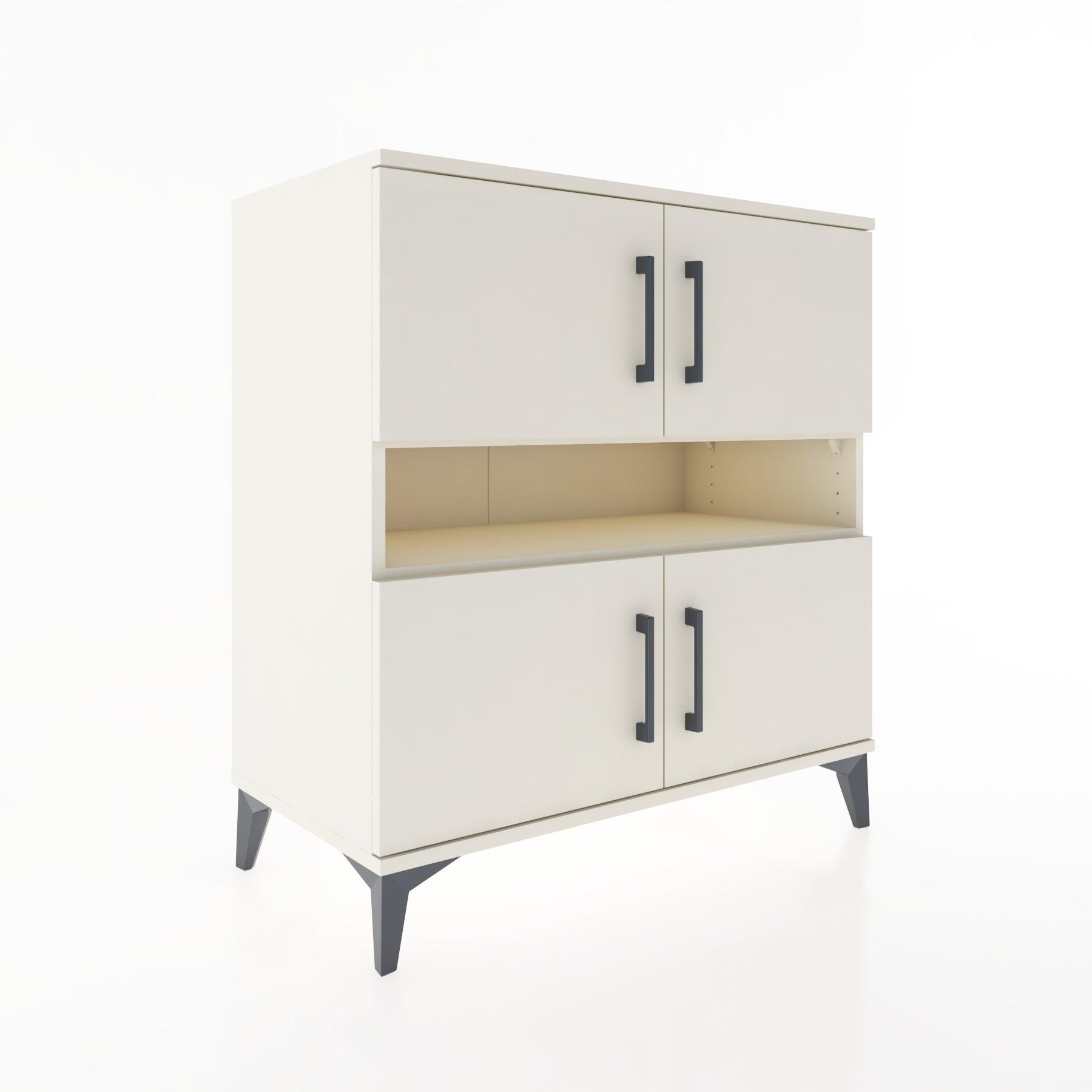 Woodntry Modular Dresser Moonstone 88x44x84 cm with Cover and Shelf KR104-1