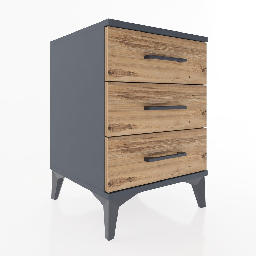 Woodntry Modular Nightstand Anthracite 44x44x52 cm Drawer C1-2