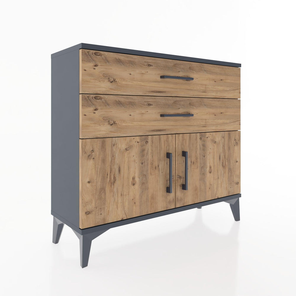 Woodntry Modüler Şifonyer Kapak ve Çekmeceli V3 88x30x68 cm Aytaşı - Woodntry