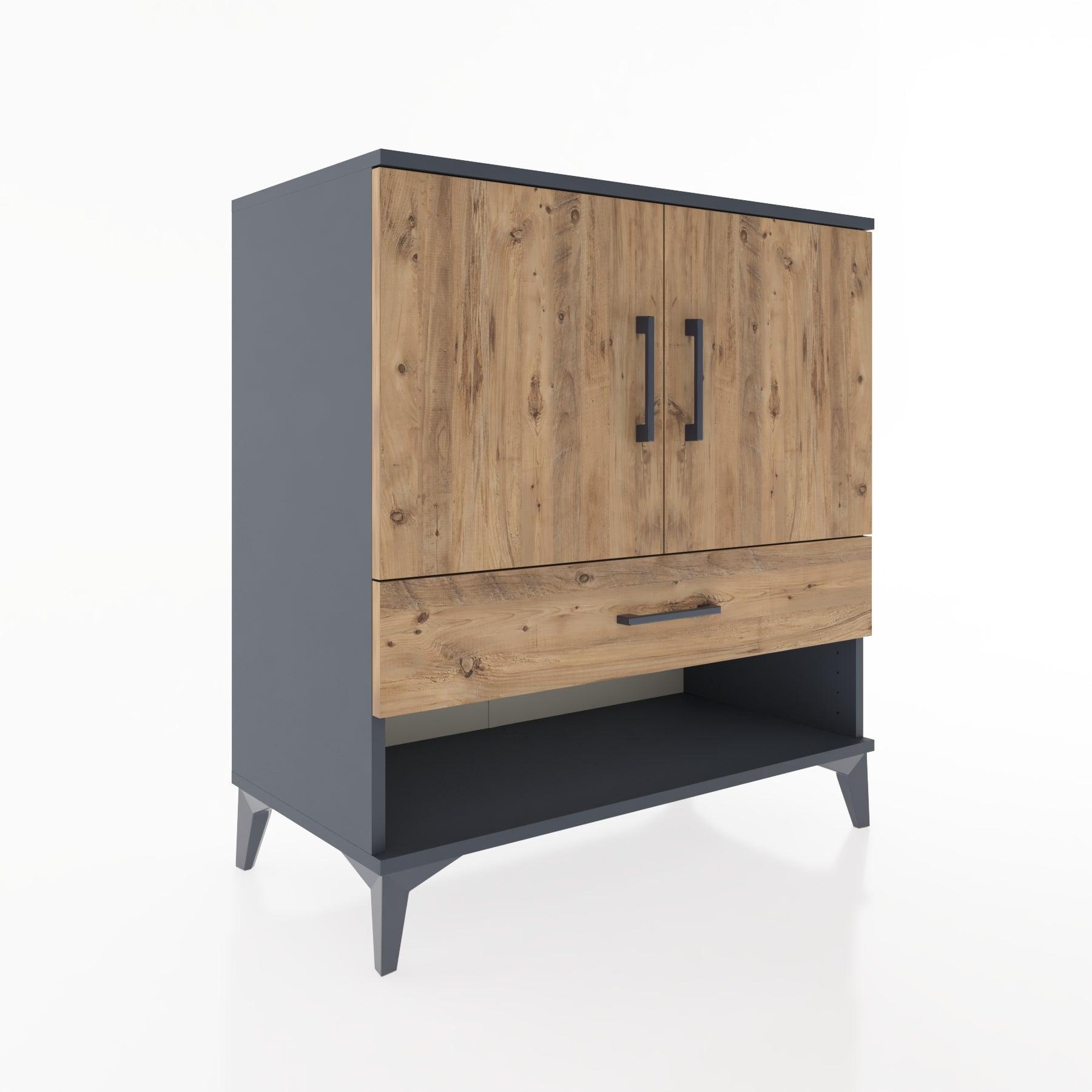 Woodntry Modular Dresser Anthracite 88x44x84 cm Functional F26-2