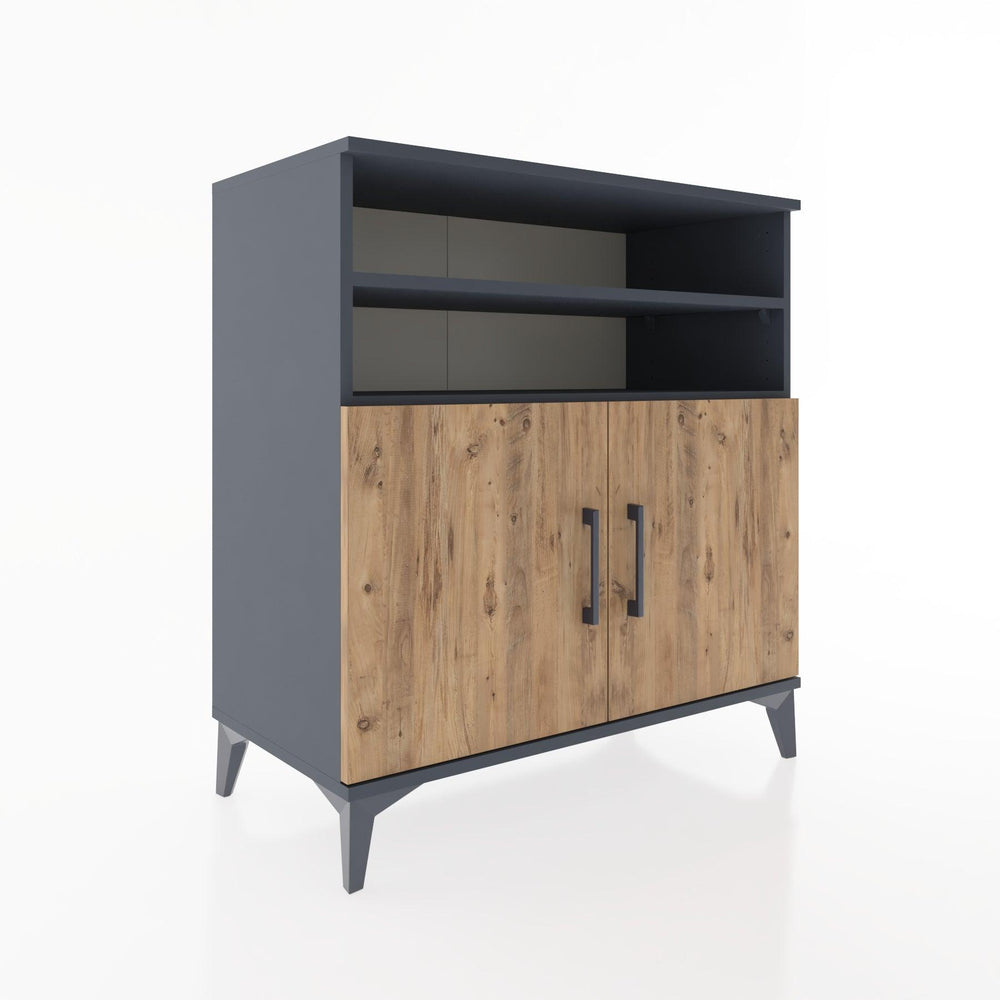 Woodntry Modular Dresser Anthracite 88x44x84 cm with Cover and Shelf KR38-2