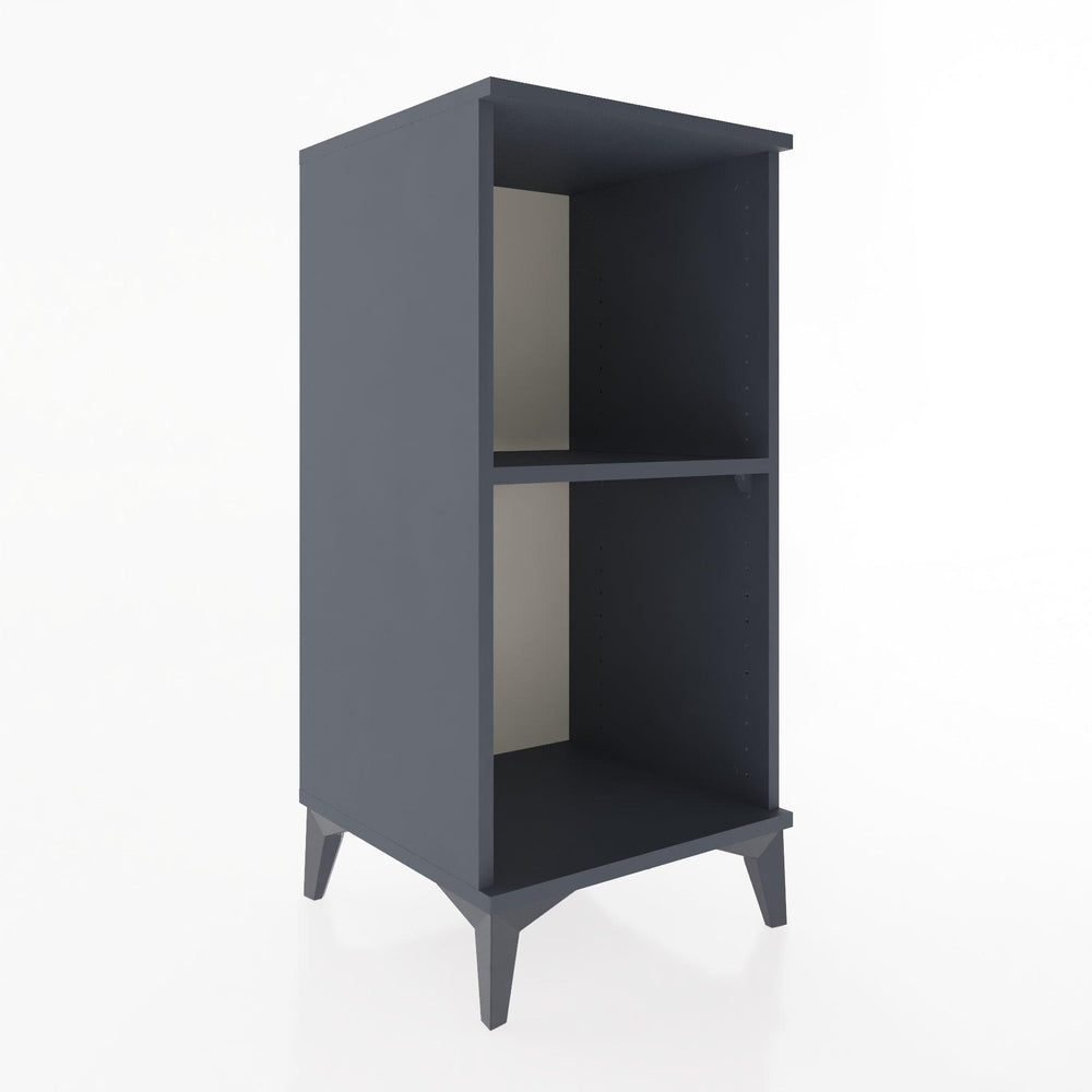Woodntry Modular Nightstand Anthracite 44x44x84 cm with Shelf R51-2