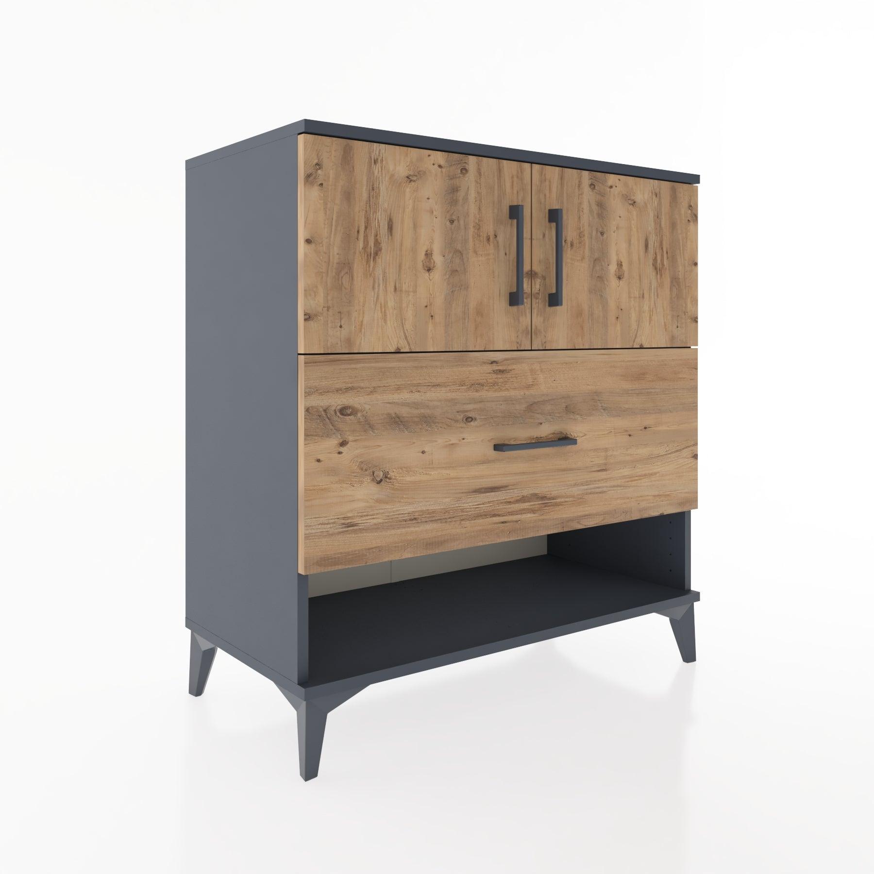 Woodntry Modular Dresser Anthracite 88x44x84 cm Functional F120-2