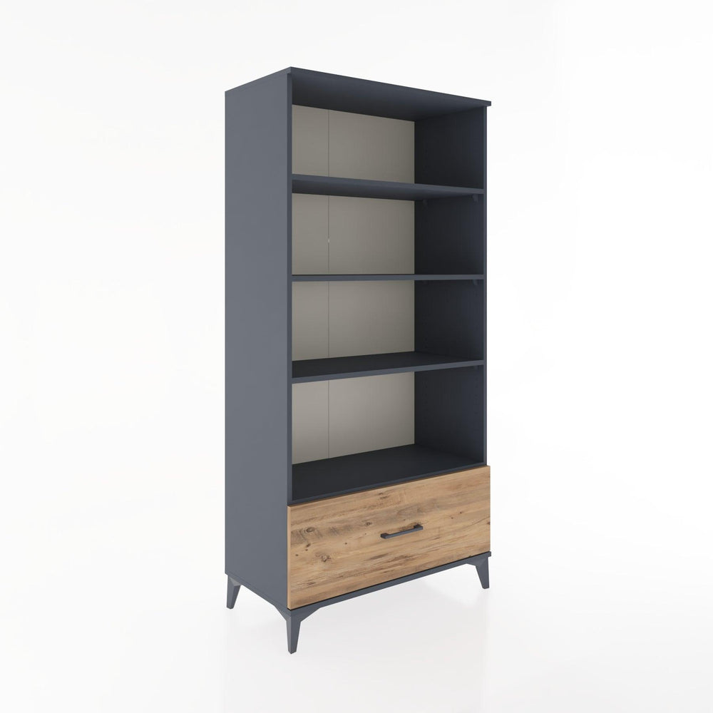 Woodntry Modular Cabinet Anthracite 88x44x170 cm with Drawers and Shelves CR44-2