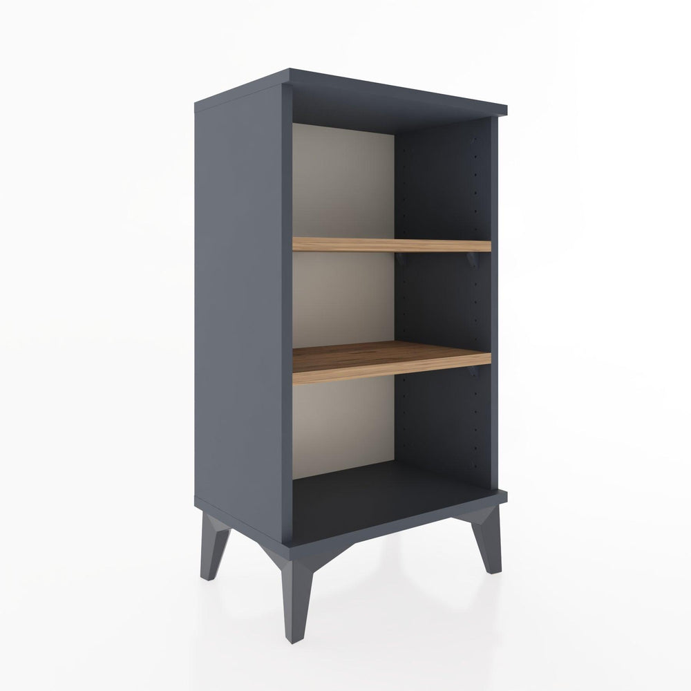 Woodntry Modüler Komodin Üç Raflı 44x30x68 cm Antrasit - Woodntry