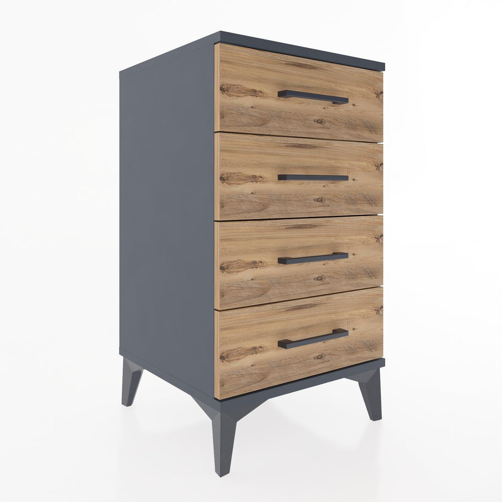 Woodntry Modular Nightstand Anthracite 44x44x68 cm Drawer C1-2