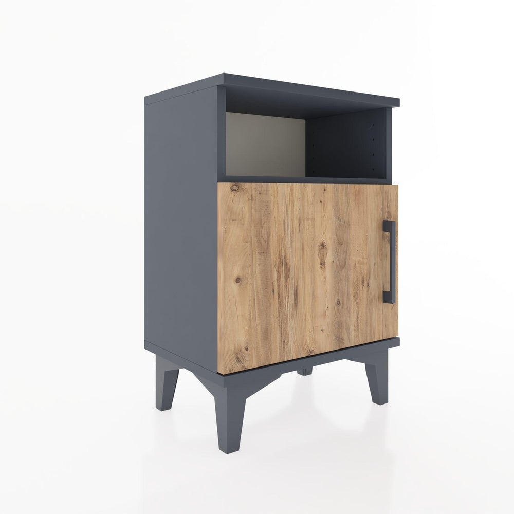 Woodntry Modüler Komodin Raf ve Tek Kapaklı 44x30x52 cm Antrasit - Woodntry