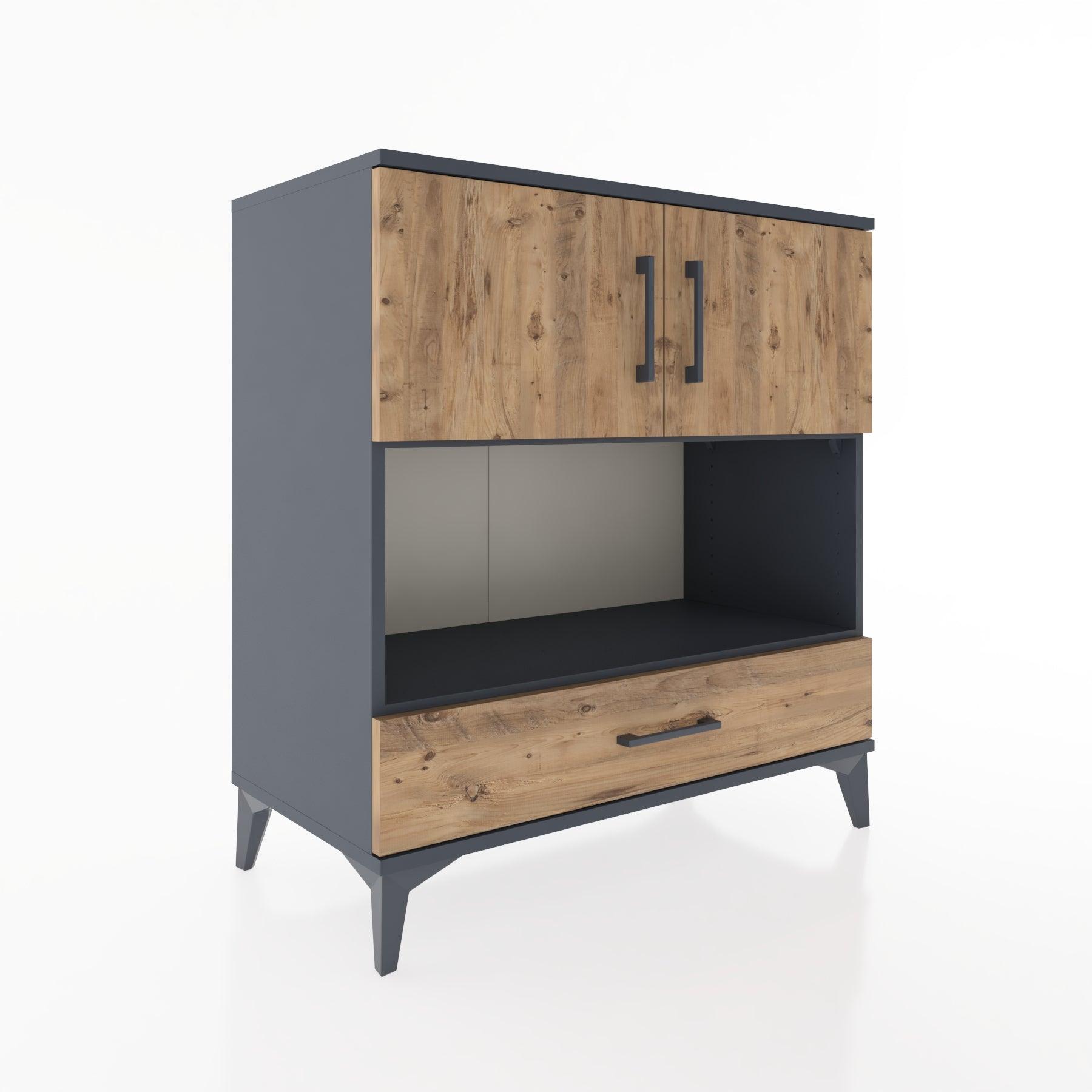 Woodntry Modular Dresser Anthracite 88x44x84 cm Functional F96-2