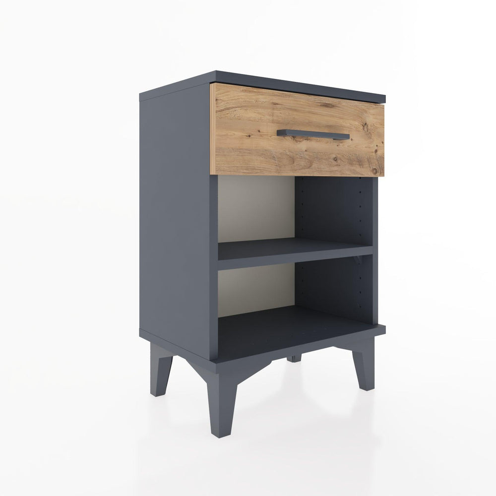 Woodntry Modüler Komodin Tek Çekmeceli 44x30x52 cm Antrasit - Woodntry