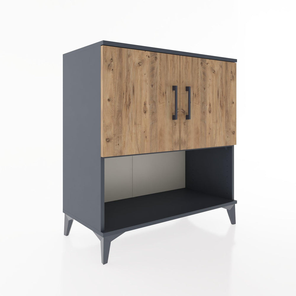Woodntry Modular Dresser Anthracite 88x44x84 cm with Cover and Shelf KR45-2