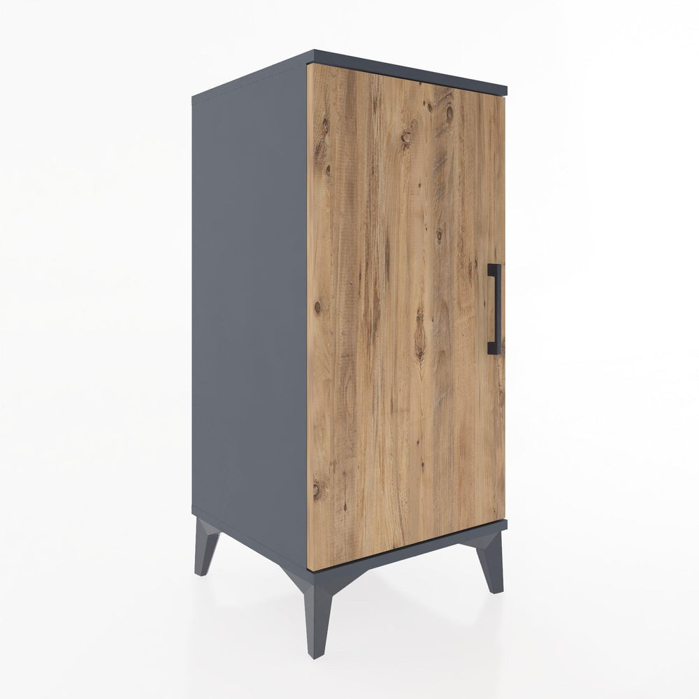 Woodntry Modular Nightstand Anthracite 44x44x84 cm with Lid K23-2