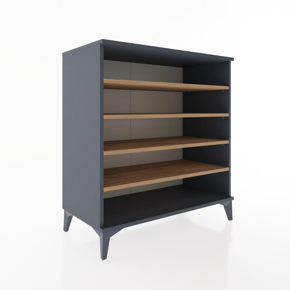 Woodntry Modüler Şifonyer Antrasit 88x44x84 cm Raflı R121-2