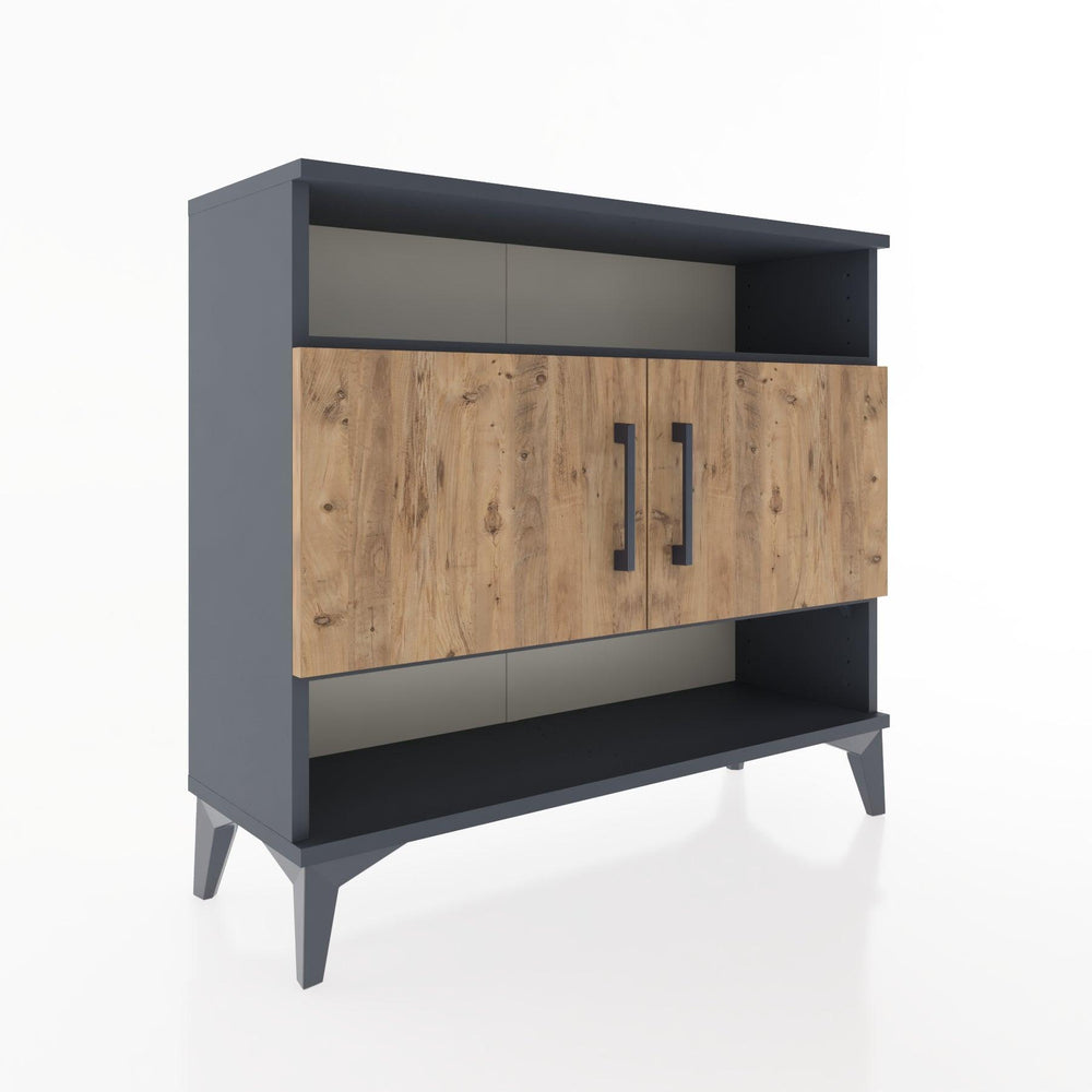 Woodntry Modüler Şifonyer Raf ve İki Kapaklı V3 88x30x68 cm Çam - Woodntry