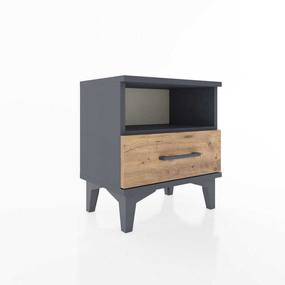 Woodntry Modüler Komodin Raf ve Çekmece 44x30x36 cm Antrasit - Woodntry