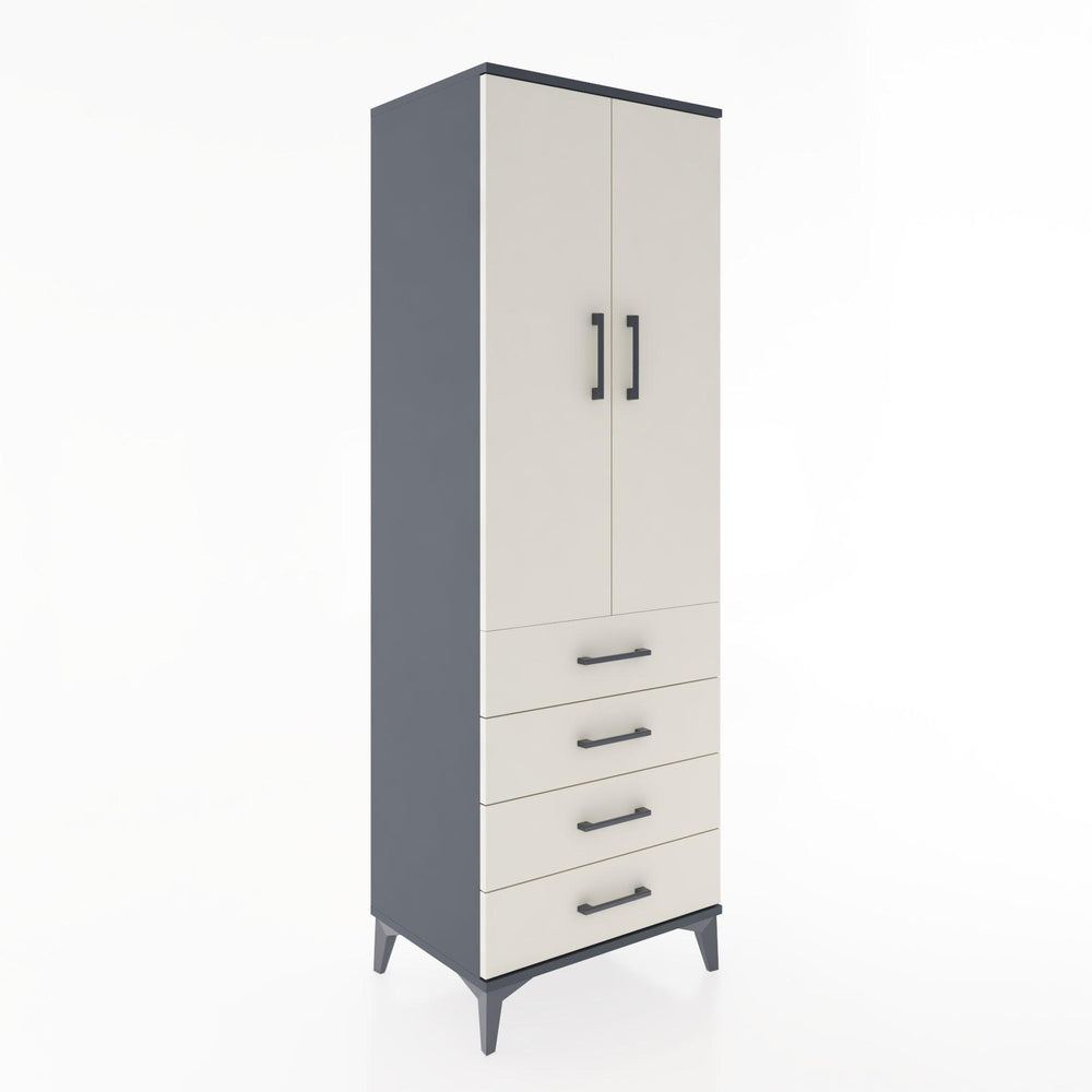 Woodntry Modular Cabinet Anthracite 60x44x170 cm with Doors and Drawers KC5-2