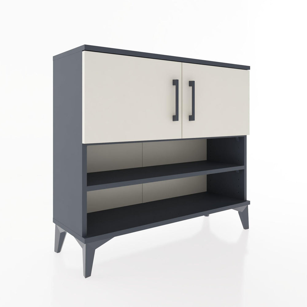 Woodntry Modüler Şifonyer İki Kapak ve Raflı V2 88x30x68 cm Çam - Woodntry