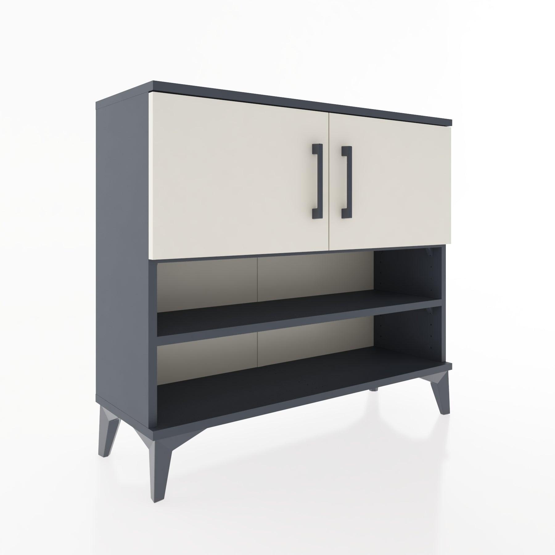 Woodntry Modüler Şifonyer İki Kapak ve Raflı V2 88x30x68 cm Çam - Woodntry