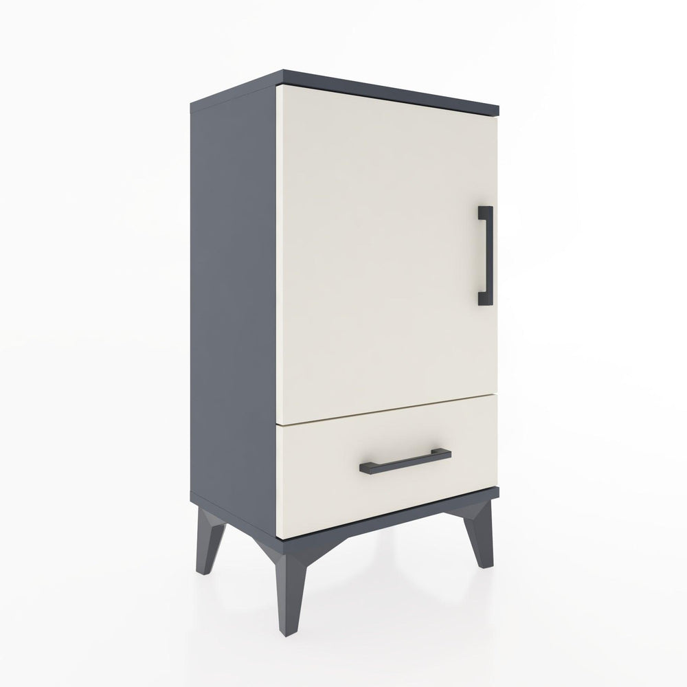 Woodntry Modüler Komodin Çekmece ve Kapaklı V3 44x30x68 cm Antrasit - Woodntry