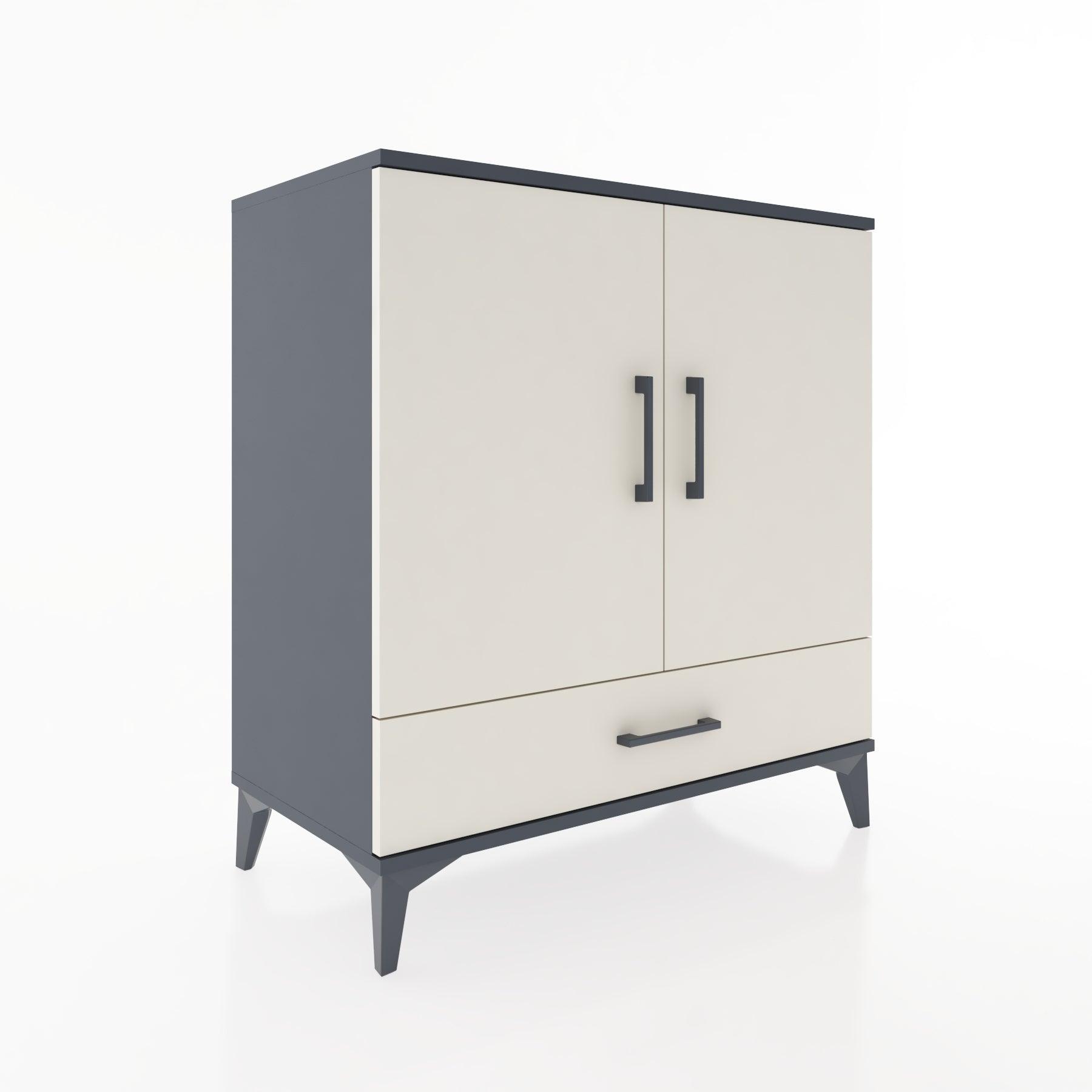 Woodntry Modular Dresser Anthracite 88x44x84 cm with Cover and Drawer KC70-2