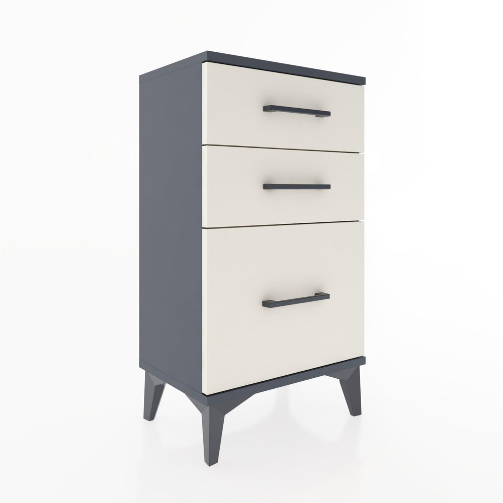 Woodntry Modüler Komodin Üç Çekmeceli V2 44x30x68 cm Antrasit - Woodntry